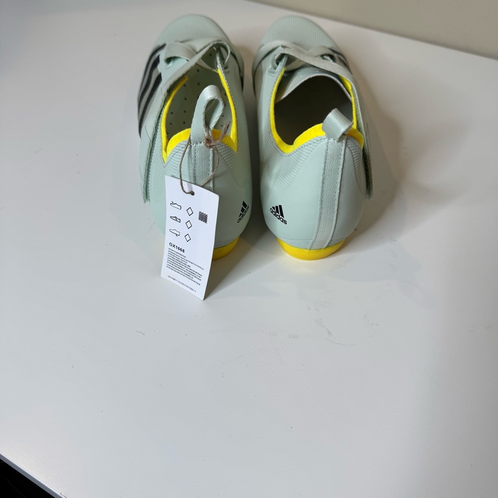 Adidas The Indoor Cycling Shoe Mens 11/ Womens 12 Light Green Yellow - Picture 6 of 9